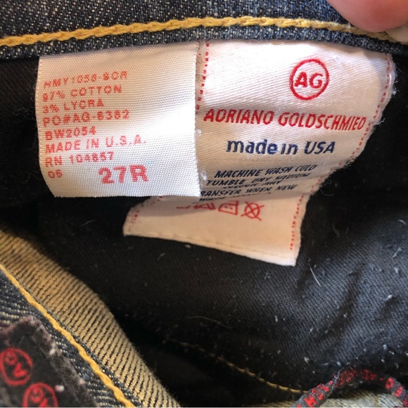 Adriano Goldschmied AG “the kiss” boot cut medium wash jeans 27R - Picture 9 of 9